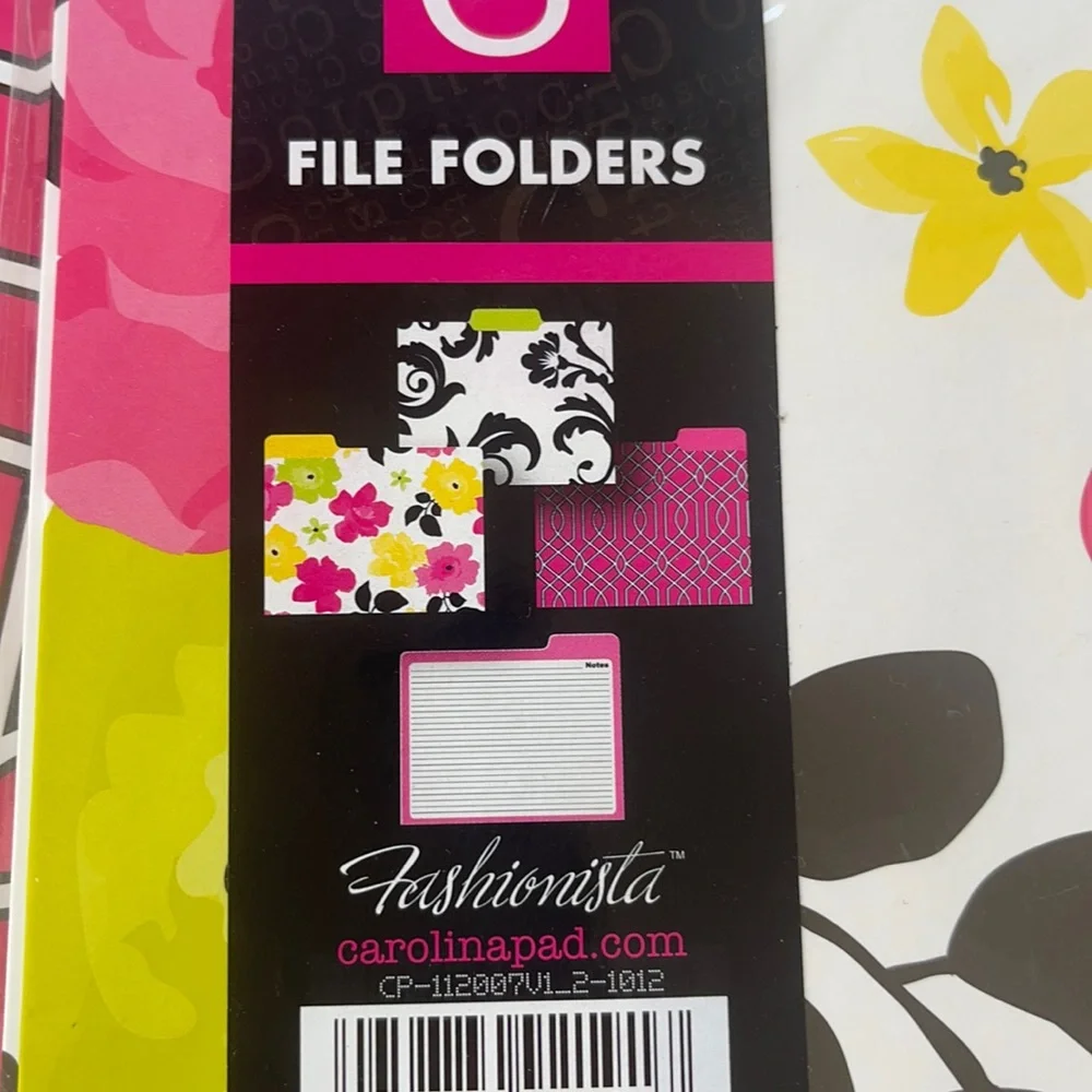 Carolina Pad 3pack File Folders with tabs